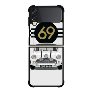 MINI COOPER WHITE 69 Samsung Galaxy Z Flip 3 5G Case Cover MINI COOPER WHITE 69 Samsung Galaxy Z Flip 3 5G Case Cover