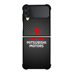 MITSUBISHI MOTORS CARBON LOGO Samsung Galaxy Z Flip 3 5G Case Cover