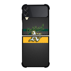 OAKLAND ATHLETICS METAL LOGO Samsung Galaxy Z Flip 3 5G Case Cover