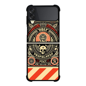 OBEY PROPAGANDA 1 Samsung Galaxy Z Flip 3 5G Case Cover OBEY PROPAGANDA 1 Samsung Galaxy Z Flip 3 5G Case Cover