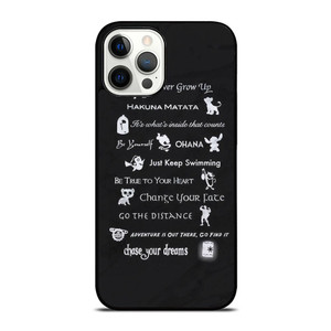 DISNEY LESSONS BLACK MARBLE iPhone 12 Pro Max Case Cover