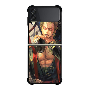 ONE PIECE RORONOA ZORO ART Samsung Galaxy Z Flip 3 5G Case Cover ONE PIECE RORONOA ZORO ART Samsung Galaxy Z Flip 3 5G Case Cover