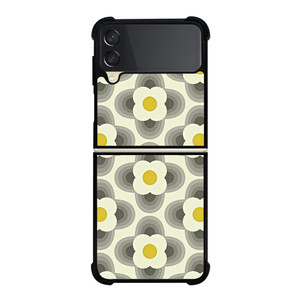 ORLA KIELY GREY PETAL Samsung Galaxy Z Flip 3 5G Case Cover