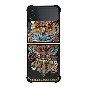 OWL STEAMPUNK BOOK Samsung Galaxy Z Flip 3 5G Case Cover OWL STEAMPUNK BOOK Samsung Galaxy Z Flip 3 5G Case Cover