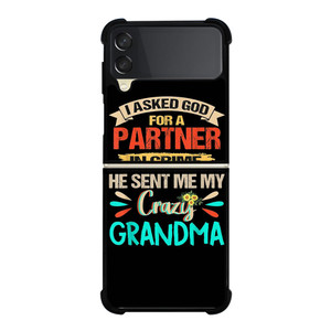 PARTNER IN CRIME GRANDMA 3 Samsung Galaxy Z Flip 3 5G Case Cover
