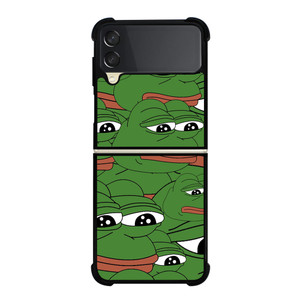 PEPE THE SMUG FROG PATTERN Samsung Galaxy Z Flip 3 5G Case Cover PEPE THE SMUG FROG PATTERN Samsung Galaxy Z Flip 3 5G Case Cover
