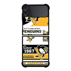 PITTSBURGH PENGUINS LOGO COLLAGE Samsung Galaxy Z Flip 3 5G Case Cover