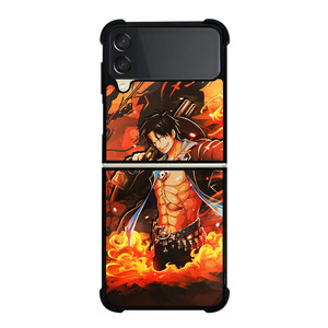 PORTGAS D ACE ONE PIECE Samsung Galaxy Z Flip 3 5G Case Cover PORTGAS D ACE ONE PIECE Samsung Galaxy Z Flip 3 5G Case Cover