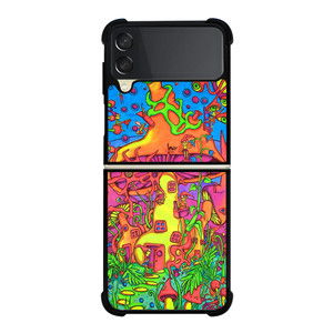 PSYCHEDELIC VISUALS HOUSE Samsung Galaxy Z Flip 3 5G Case Cover PSYCHEDELIC VISUALS HOUSE Samsung Galaxy Z Flip 3 5G Case Cover
