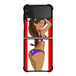 PUERTO RICO GIRL Samsung Galaxy Z Flip 3 5G Case Cover PUERTO RICO GIRL Samsung Galaxy Z Flip 3 5G Case Cover