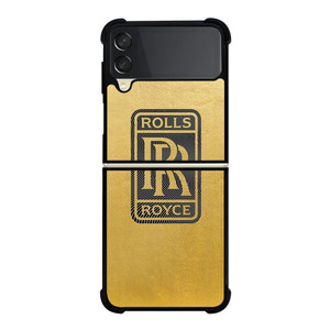 ROLLS ROYCE LOGO GOLD Samsung Galaxy Z Flip 3 5G Case Cover ROLLS ROYCE LOGO GOLD Samsung Galaxy Z Flip 3 5G Case Cover