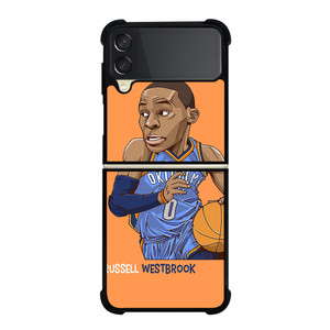 RUSSELL WESTBROOK CARTOON Samsung Galaxy Z Flip 3 5G Case Cover RUSSELL WESTBROOK CARTOON Samsung Galaxy Z Flip 3 5G Case Cover