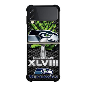 SEATTLE SEAHAWKS SUPER BOWL 48 Samsung Galaxy Z Flip 3 5G Case Cover SEATTLE SEAHAWKS SUPER BOWL 48 Samsung Galaxy Z Flip 3 5G Case Cover