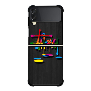 STUSSY PAINT LOGO Samsung Galaxy Z Flip 3 5G Case Cover