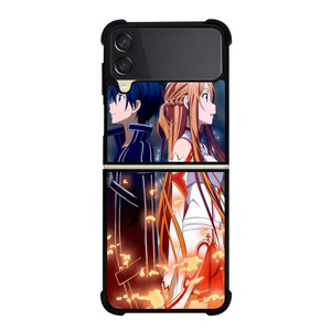 SWORD ART ONLINE KIRITO AND ASUNA 2 Samsung Galaxy Z Flip 3 5G Case Cover