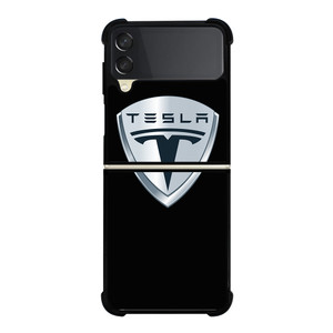 TESLA BLACK LOGO Samsung Galaxy Z Flip 3 5G Case Cover