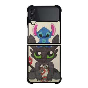 TOOTHLESS AND STITCH Samsung Galaxy Z Flip 3 5G Case Cover