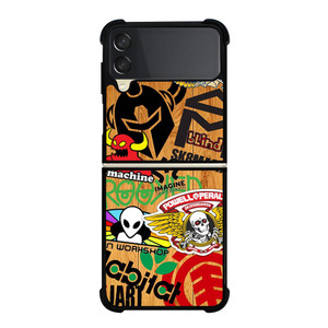 TOY MACHINE STICKER SKATEBOARD Samsung Galaxy Z Flip 3 5G Case Cover