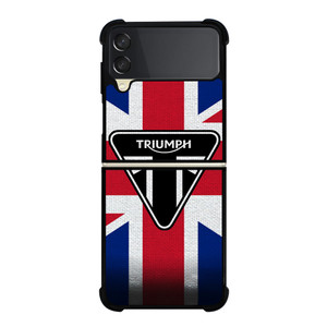 TRIUMPH MOTORCYCLE FLAG LOGO Samsung Galaxy Z Flip 3 5G Case Cover