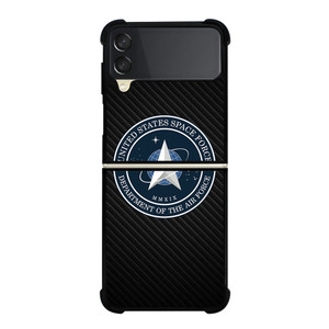 UNITED STATES SPACE CORPS USSC CARBON LOGO Samsung Galaxy Z Flip 3 5G Case Cover