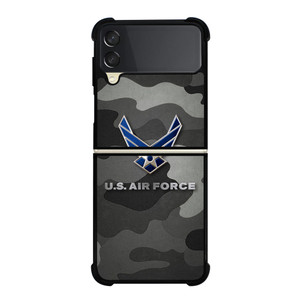 US AIR FORCE CAMO LOGO  Samsung Galaxy Z Flip 3 5G Case Cover