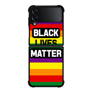 BLACK LIVES MATTER RAINBOW Samsung Galaxy Z Flip 4 5G Case Cover