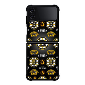 BOSTON BRUINS LOGO COLLAGE Samsung Galaxy Z Flip 4 5G Case Cover