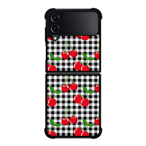 CHECKED CHERRY Samsung Galaxy Z Flip 4 5G Case Cover