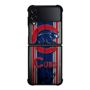 CHICAGO CUBS WOODEN LOGO Samsung Galaxy Z Flip 4 5G Case Cover