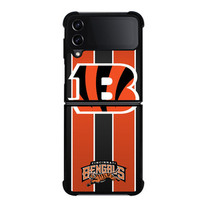 CINCINNATI BENGALS STRIPE Samsung Galaxy Z Flip 4 5G Case Cover