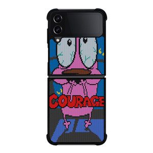 COURAGE THE COWARDLY DOG SCARED Samsung Galaxy Z Flip 4 5G Case Cover