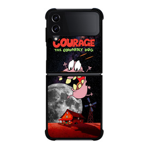 COURAGE THE COWARDLY DOG SPACE Samsung Galaxy Z Flip 4 5G Case Cover