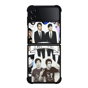 DAN AND PHIL COLLAGE Samsung Galaxy Z Flip 4 5G Case Cover