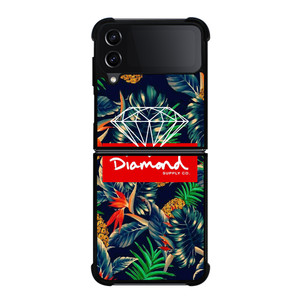 DIAMOND SUPPLY CO FLORAL LOGO Samsung Galaxy Z Flip 4 5G Case Cover