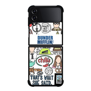 DUNDER MIFFLIN COLLAGE Samsung Galaxy Z Flip 4 5G Case Cover