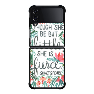 FLORAL SHAKESPEARE QUOTE Samsung Galaxy Z Flip 4 5G Case Cover