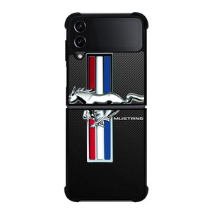 FORD MUSTANG GT LOGO CARBON Samsung Galaxy Z Flip 4 5G Case Cover