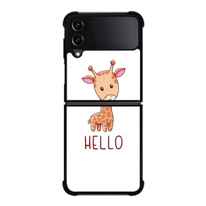 GIRAFFE HELLO Samsung Galaxy Z Flip 4 5G Case Cover