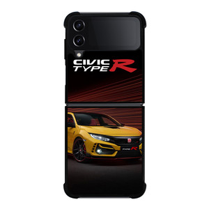 HONDA CIVIC YELLOW CAR Samsung Galaxy Z Flip 4 5G Case Cover