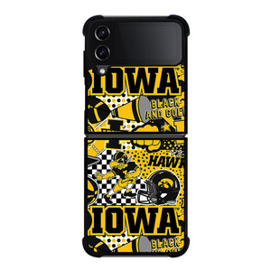 IOWA HAWKEYES COLLAGE Samsung Galaxy Z Flip 4 5G Case Cover