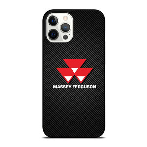 MASSEY FERGUSON TRACTOR LOGO CARBON iPhone 12 Pro Max Case Cover