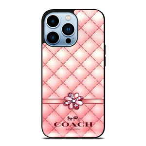 COACH PINK RIBBON iPhone 13 Pro Max Case Cover