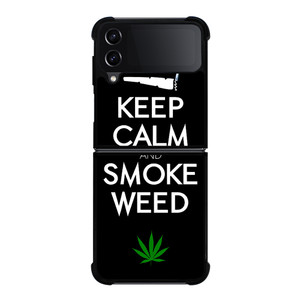 KEEP CALM AND SMOKE WEED 1 Samsung Galaxy Z Flip 4 5G Case Cover