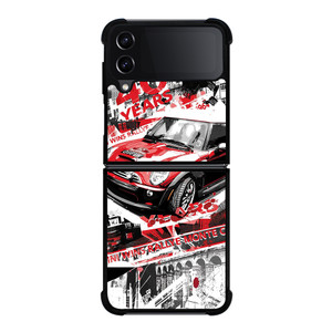 MINI COOPER RACING Samsung Galaxy Z Flip 4 5G Case Cover MINI COOPER RACING Samsung Galaxy Z Flip 4 5G Case Cover