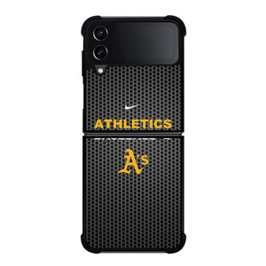 OAKLAND ATHLETICS METAL LOGO 2 Samsung Galaxy Z Flip 4 5G Case Cover