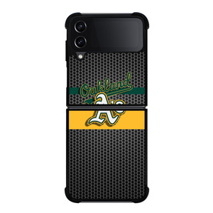 OAKLAND ATHLETICS METAL LOGO Samsung Galaxy Z Flip 4 5G Case Cover
