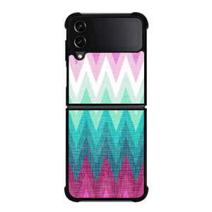OMBRE PASTEL CHEVRON PATTERN 2 Samsung Galaxy Z Flip 4 5G Case Cover OMBRE PASTEL CHEVRON PATTERN 2 Samsung Galaxy Z Flip 4 5G Case Cover