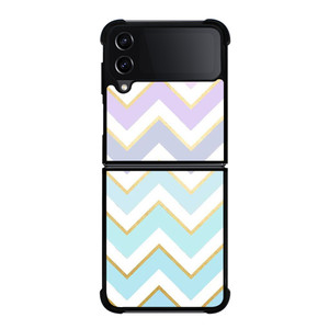 OMBRE PASTEL CHEVRON PATTERN Samsung Galaxy Z Flip 4 5G Case Cover OMBRE PASTEL CHEVRON PATTERN Samsung Galaxy Z Flip 4 5G Case Cover