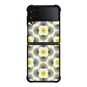 ORLA KIELY GREY PETAL Samsung Galaxy Z Flip 4 5G Case Cover