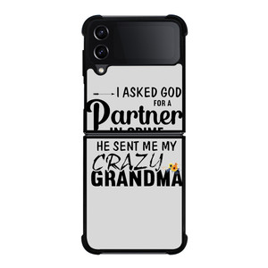 PARTNER IN CRIME GRANDMA 1 Samsung Galaxy Z Flip 4 5G Case Cover